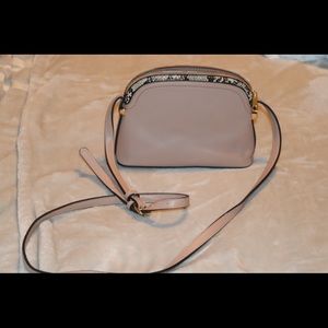 Cross body purse with snake skin print